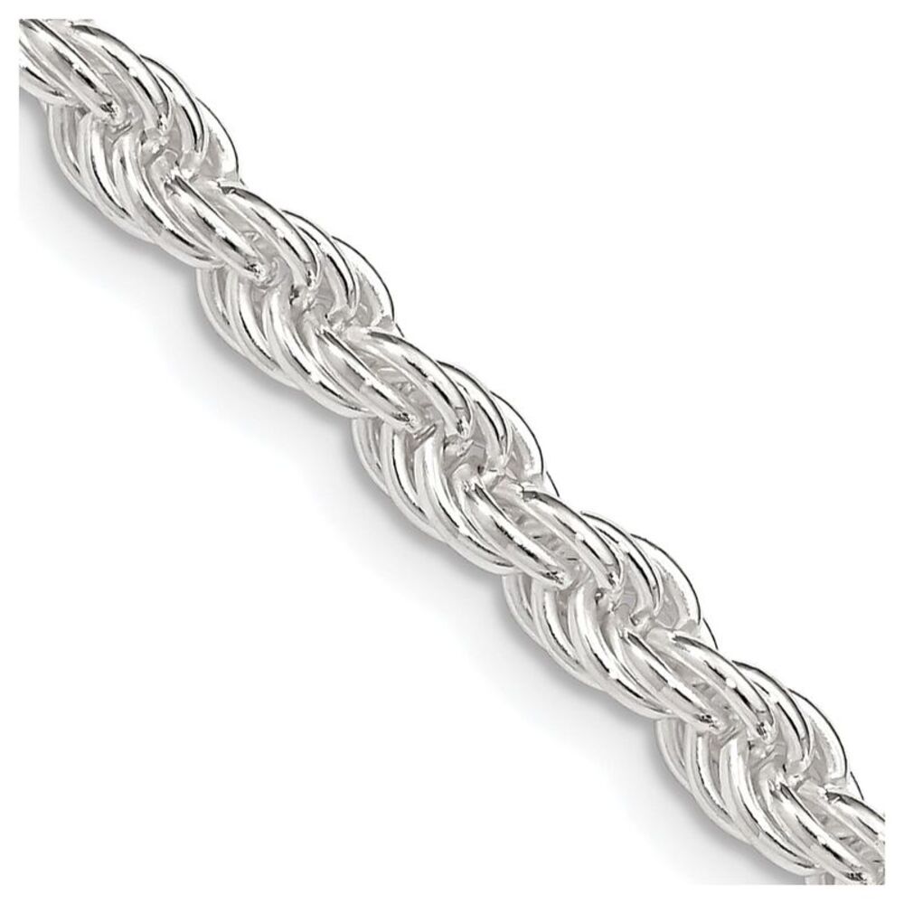 Kazi Luxury Sterling Silver 4.5mm Solid Rope Chain - image 1